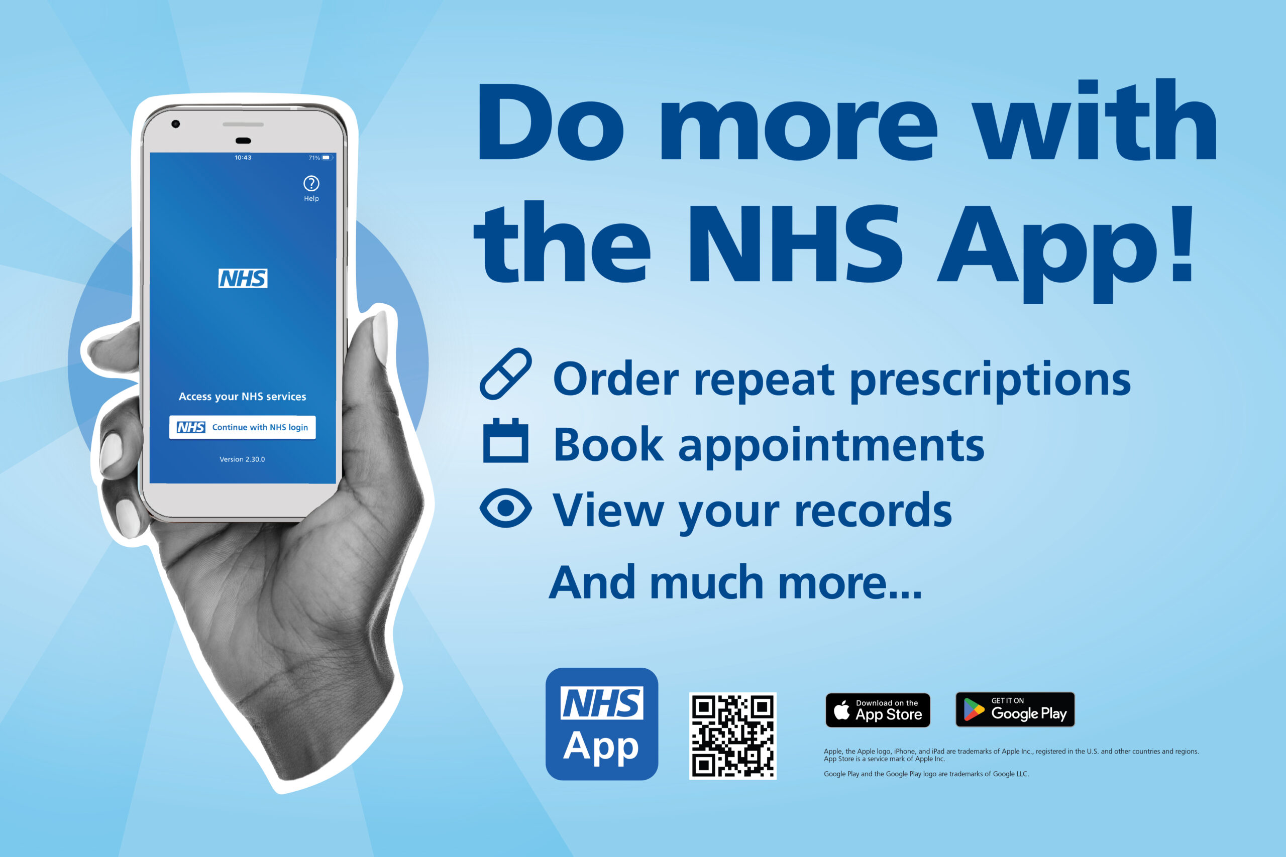 do more with the NHS app